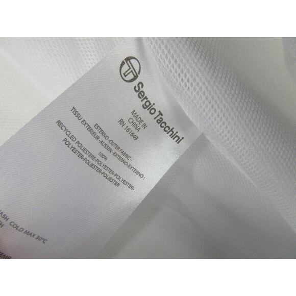 NWOT Sergio Tacchini TCP Shorts Mens Size 3XL Mesh Lined WHITE NAVY BLUE Shorts - Picture 11 of 11